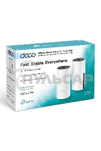 Роутер беспроводной TP-Link DECO M4 (DECO M4(2-PACK)) AC1200 10/100/1000BASE-TX (упак.:2шт)