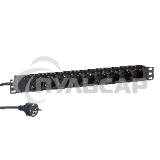 Блок розеток горизонтальный ExeGate ServerPro PDU-19H903 Al-9S-EU2, 19