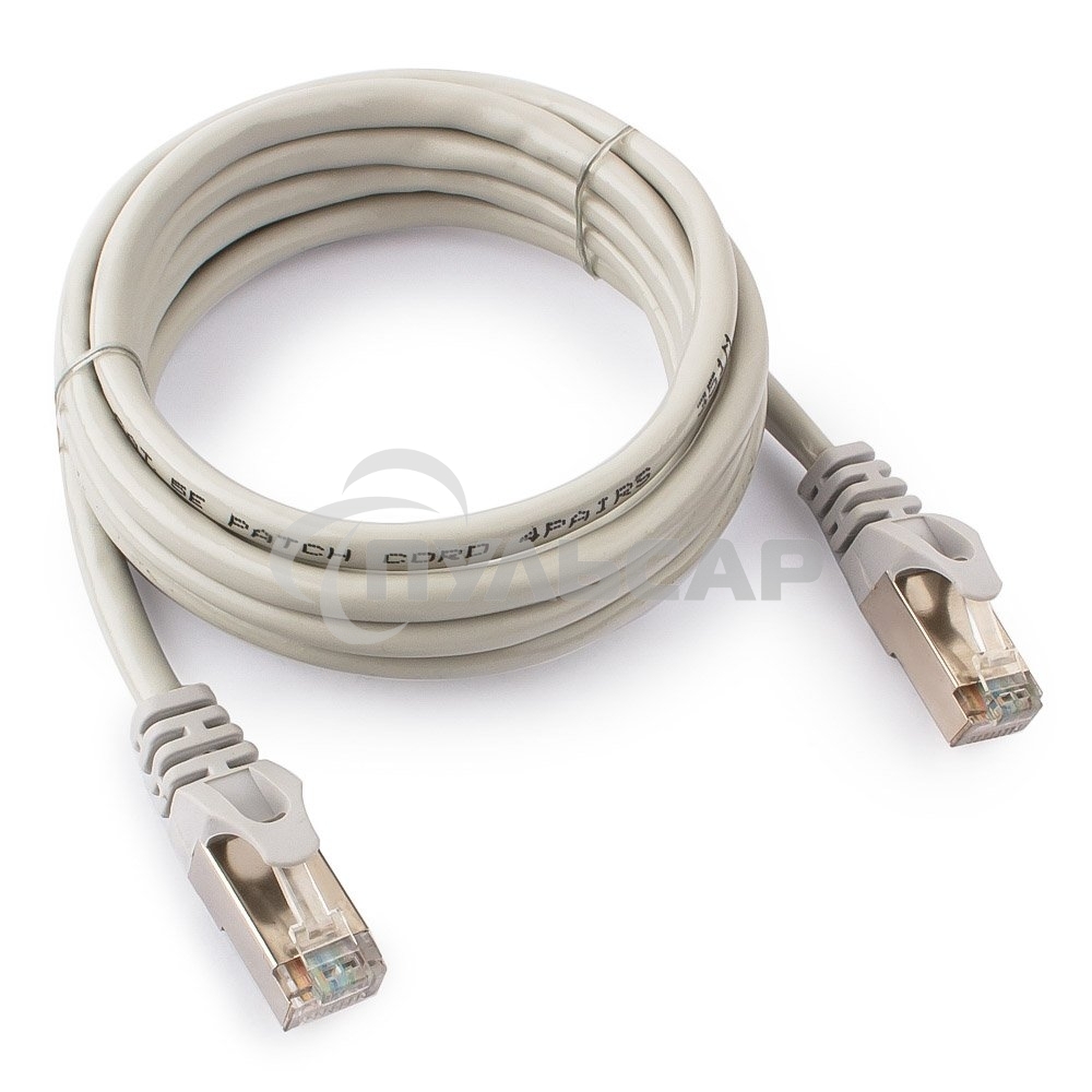 Патч-корд FTP Cablexpert кат.5e, 2м, литой, многожильный (серый)
