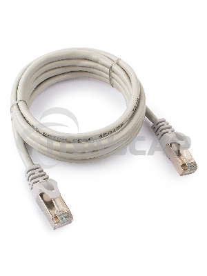 Патч-корд FTP Cablexpert кат.5e, 2м, литой, многожильный (серый)