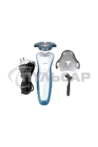 Электробритва Centek CT-2163 (серебристый) ротор, влажное бритье, 3 плав.головки, 2-йные лезвия, до 40 мин. раб