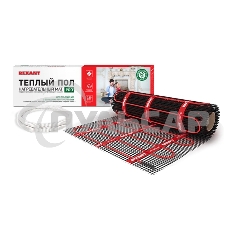Теплый пол (нагревательный мат) Rexant PRO (RNX -2,5-550 площадь 2,5 м² (0,5х5,0 м)),550 Вт, двухжильный с экраном