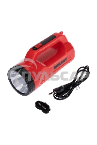 Прожектор поисковый с головным и боковым светом, с солнечной батареей, индикатор зарядки, выносное зарядное устройство и наплечный ремень в комплекте