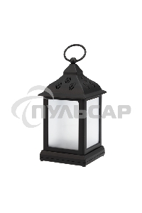 Декоративный фонарь Neon-night 11х11х22,5 см, черный корпус, цвет свечения RGB с эффектом мерцания