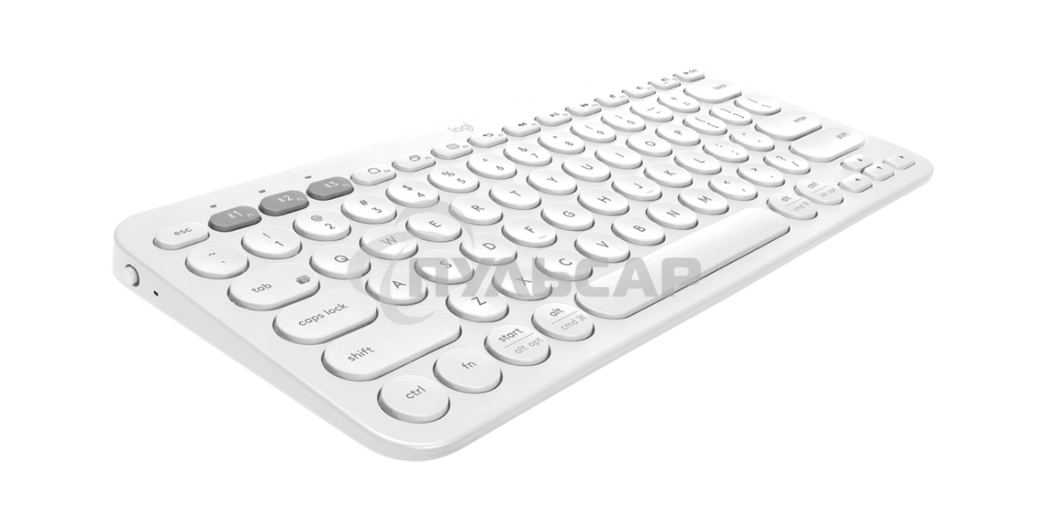 Клавиатура беспроводная Logitech K380, Bluetooth, белый