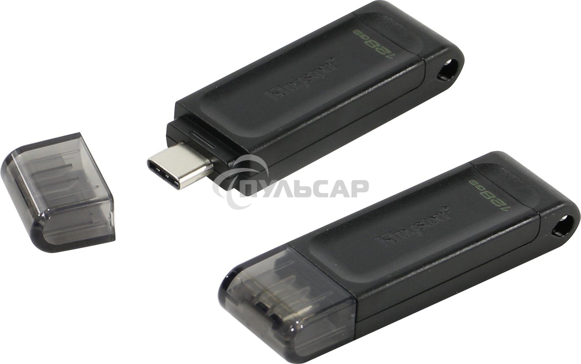 Флешка USB Kingston 128 Gb DataTraveler DT70 <DT70/128 Gb>, USB-C 3.2 Gen 1