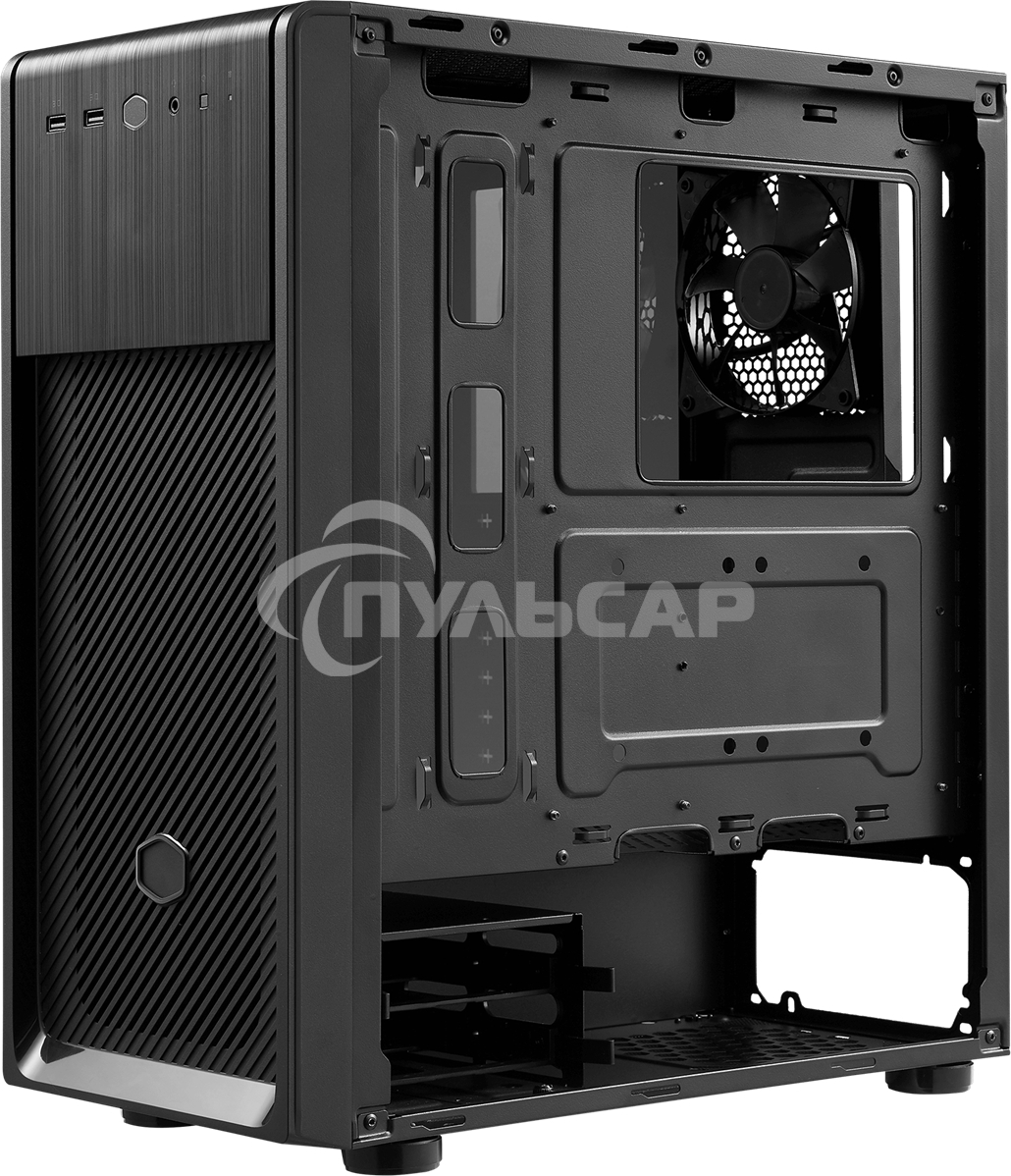 Компьютерный корпус Cooler Master Elite 500 w/o ODD bay, 2xUSB3.2, 1x120Fan, w/o PSU, Black, Steel left panel, ATX