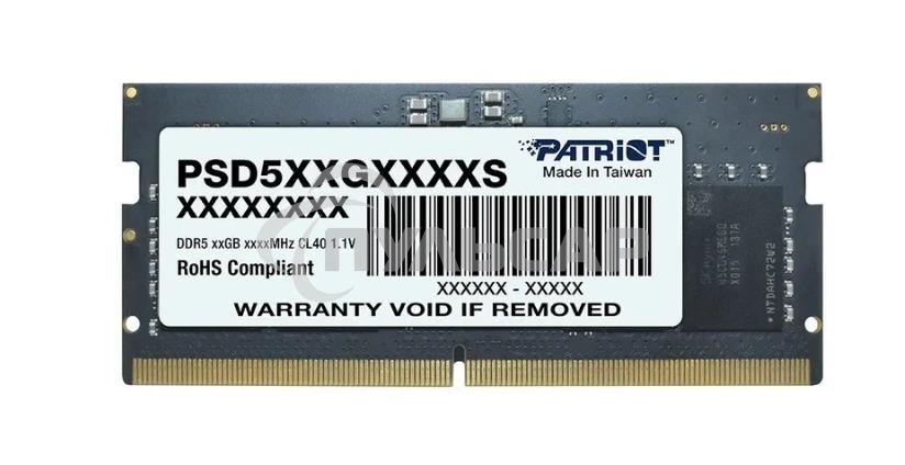 Оперативная память Patriot Signature, DDR5, 16Gb (1x16 Gb), 5600 MHz, CL46, SO-DIMM