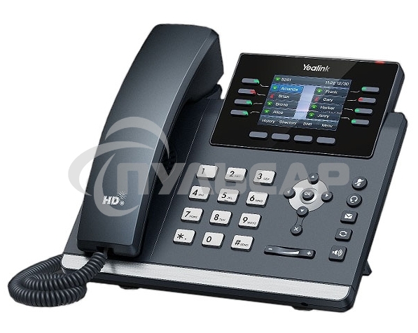 IP-телефон YEALINK SIP-T44W, 12 аккаунтов, 2 порта USB, Wi-Fi, цветной экран 2.8