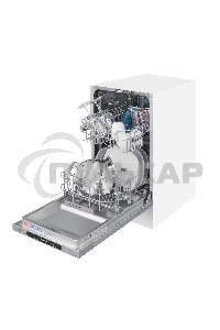 Встраиваемая посудомоечная машина Maunfeld MLP4249G02, серебристый, 44.8 см, 9 компл., 49 дБ, класс A++