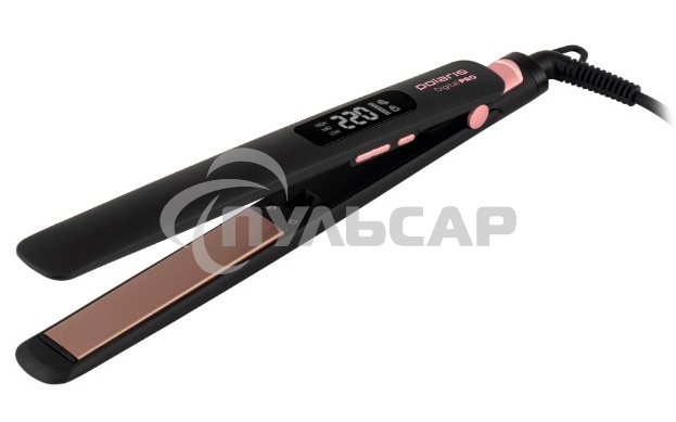 Щипцы Polaris PHS 5012KT UltraSlim Digital Pro 50Вт макс.темп.:220С покрытие:керамическое розовое золото/черный