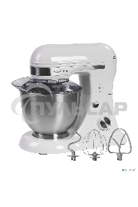 Миксер Galaxy Line GL 2230, белый, планетарный, 700 Вт, 12 скоростей