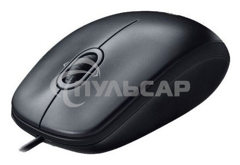 Мышь проводная Logitech M100/100R DARK/GREY (темно-серая/черная), 1000 dpi, USB, кнопки - 3