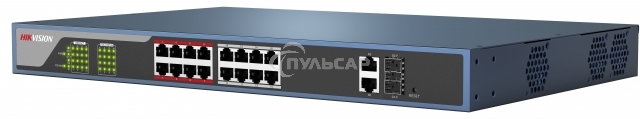 Коммутатор Hikvision DS-3E0318P-E 16xPOE