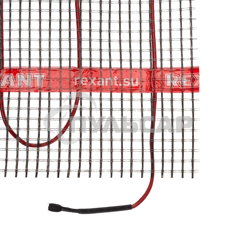 Теплый пол (нагревательный мат) Rexant PRO (RNX -2,5-550 площадь 2,5 м² (0,5х5,0 м)),550 Вт, двухжильный с экраном