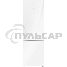 Холодильник Maunfeld MFF200NFW белый глянц. двухкамерный 271/106л морозилка снизу