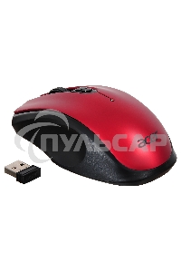 Мышь беспроводная Acer OMR032 черный/красный, 1600 dpi, радиоканал, USB, кнопки - 4