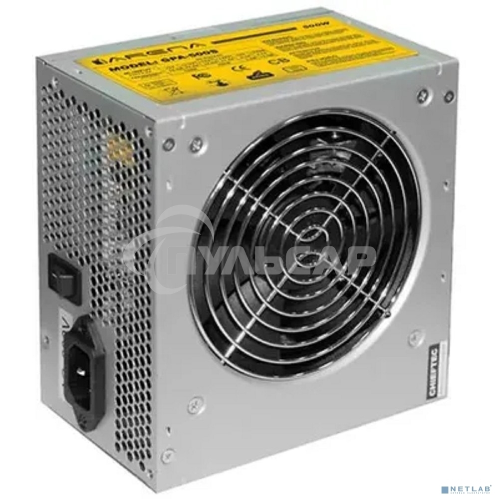 Блок питания Chieftec GPA-600S, 600Вт, 120мм, серый