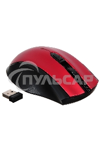 Мышь беспроводная Acer OMR032 черный/красный, 1600 dpi, радиоканал, USB, кнопки - 4