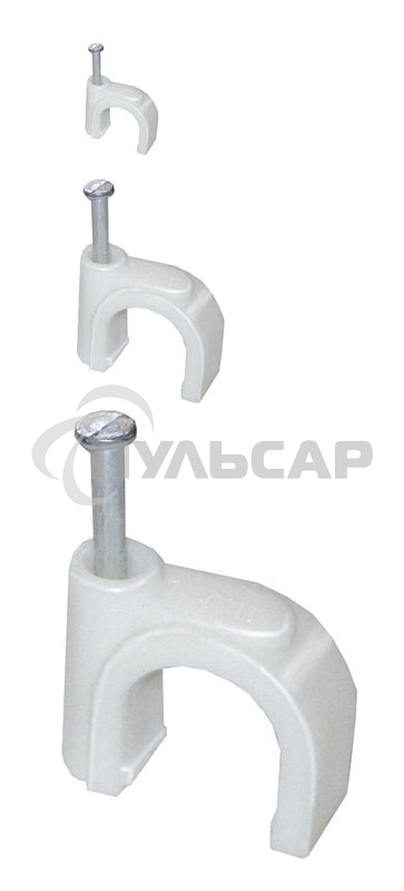 Скоба креп. круглая R10 (уп.100шт) ИЭК USK11-10-100