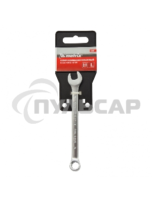 Ключ комбинированный Matrix, 8 мм, CrV, матовый хром