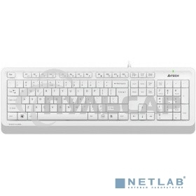 Комплект клавиатура + мышь A4Tech Fstyler F1010 клав:белый/серый мышь:белый/серый USB Multimedia