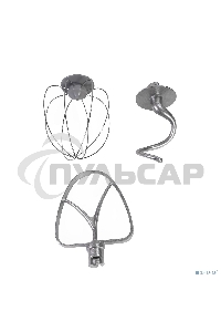 Миксер Galaxy Line GL 2230, белый, планетарный, 700 Вт, 12 скоростей