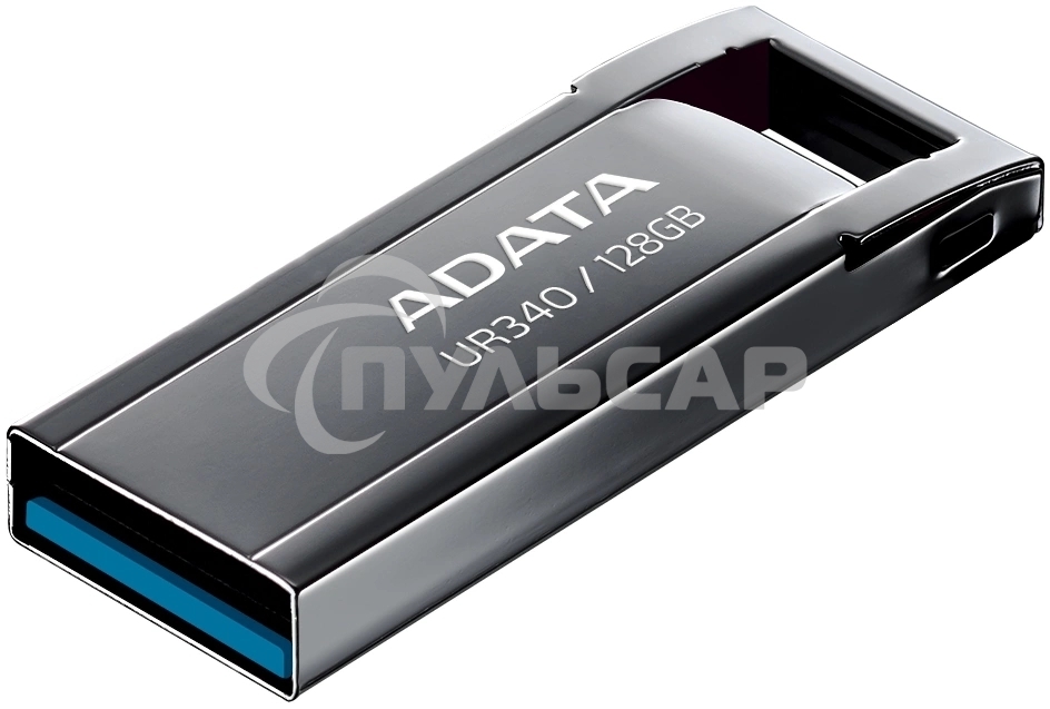 Флешка USB ADATA UR340 (AROY-UR340-128GbK), 128Gb, USB 3.2, R/W 100/30, черный