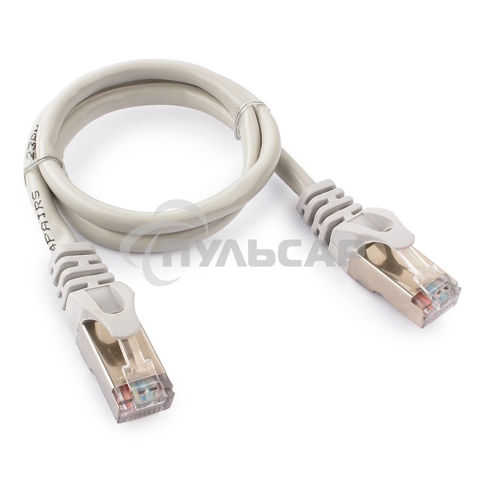 Патч-корд FTP Cablexpert кат.5e, 0.5м, литой, многожильный (серый)