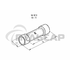 Соединительная гильза изолированная L-26 мм 0.5-1.5 мм² (ГСИ 1.5/ГСИ 0,5-1,5) красная Rexant