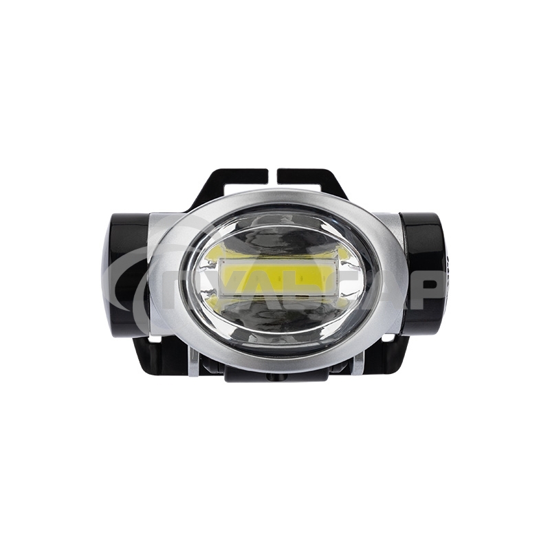 Фонарь налобный поворотный 3 Вт 100%, 50%, пульсирующий белый; 3 х ААА, СОВ + зеркальный рассеиватель