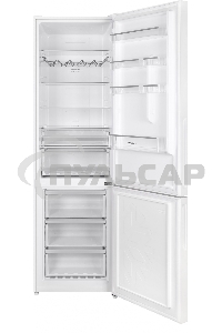 Холодильник Maunfeld MFF200NFW белый глянц. двухкамерный 271/106л морозилка снизу