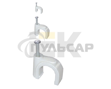 Скоба креп. круглая R10 (уп.100шт) ИЭК USK11-10-100