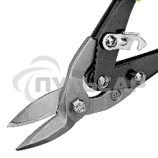 Ножницы по металлу, 250 мм, левый рез, сталь С55,двухкомпонентные рукоятки СИБРТЕХ