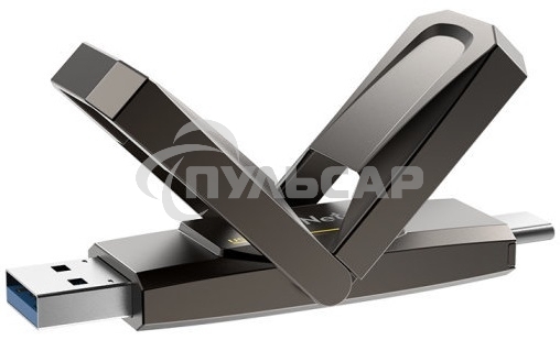 Флешка USB Netac US5 1Tb USB 3.2+TypeC Solid State Flash, up to 550MB/500Mb/s