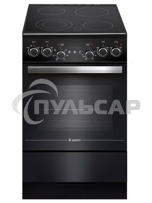 Плита электрическая Gefest ЭП Н Д 5560-03 0057 черный, конфорок 4 электрических, духовка 55 л, 50 см x 85 см x 58.5 см