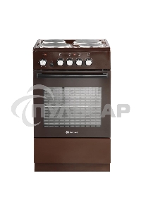 Плита электрическая De Luxe 5004.18э-014 коричневый, конфорок 4 шт, духовка 43 л, 50 см x 85 см x 50 см