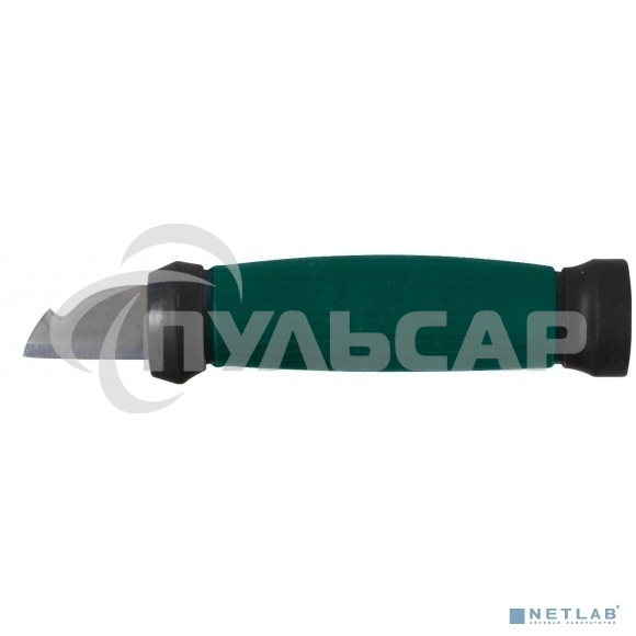 Нож FIT 10642электрика нерж.сталь прорез.ручка 2-сторонняя заточка лезвие 33мм