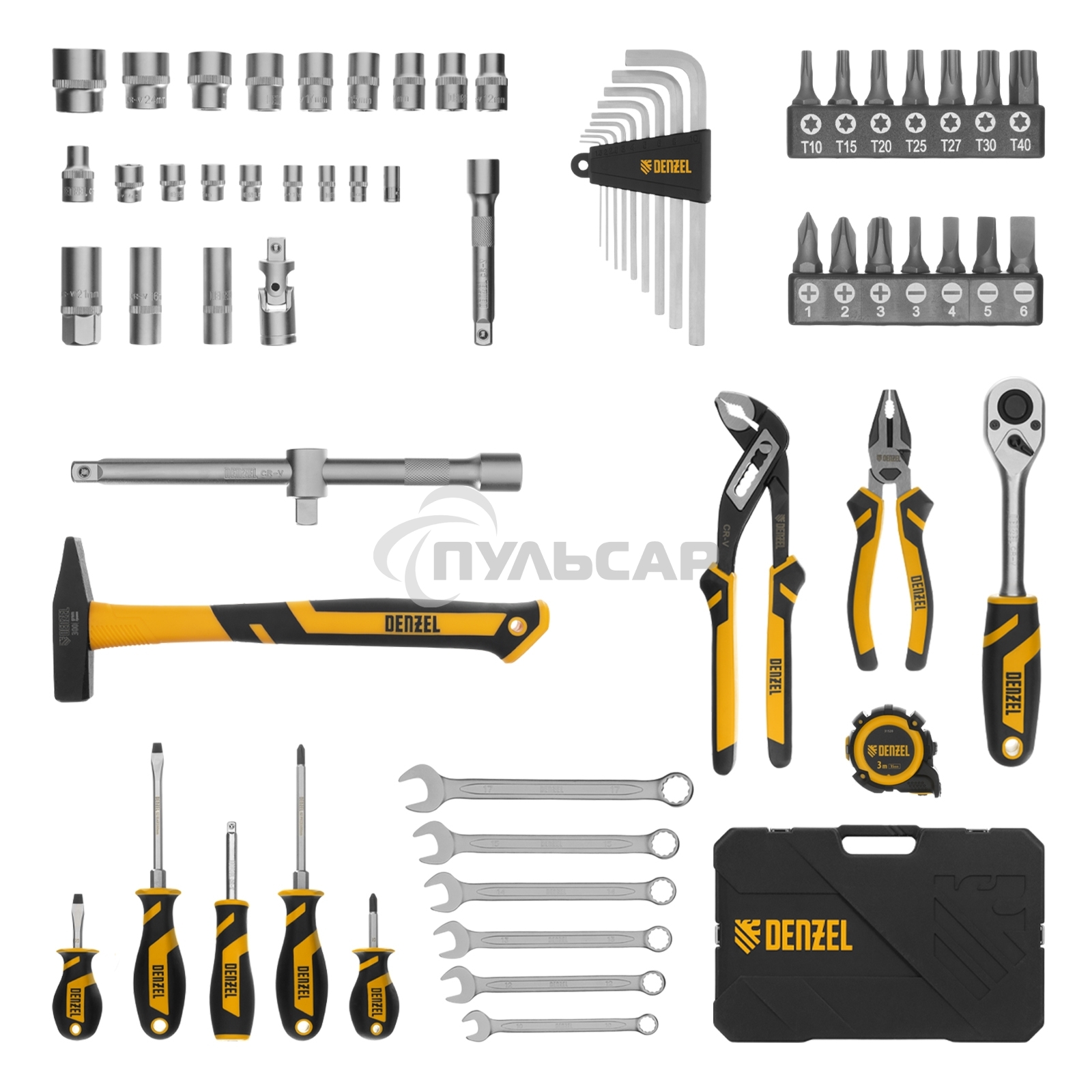 Набор инструментов Denzel 1/2