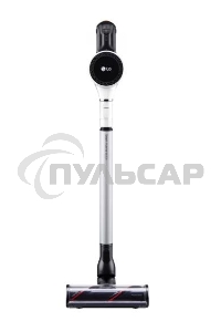 Пылесос вертикальный LG A9N-PRIME белый, питание от аккумулятора, 160 Вт, уборка сухая, пылесборник 0.44 л, работа от АКБ max 50 мин