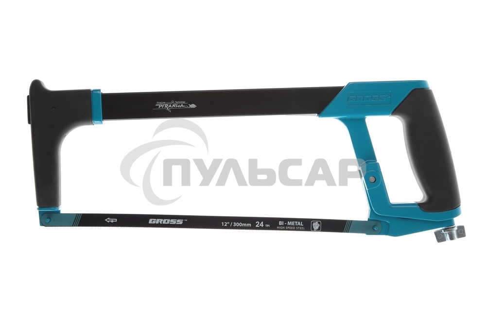 Ножовка GROSS 77600 PIRANHA300 мм по металлу обрезиненная рукоятка и захват