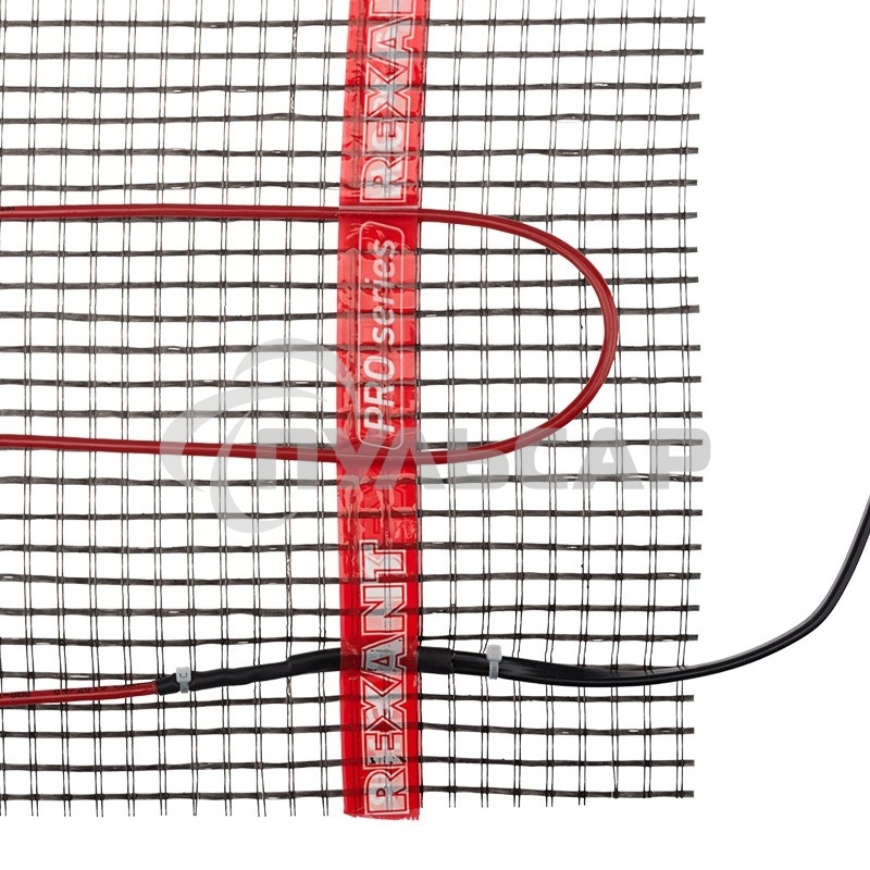 Теплый пол (нагревательный мат) Rexant PRO (RNX -2,0-440 площадь 2,0 м² (0,5х4,0 м)), 440 Вт,  двухжильный с экраном