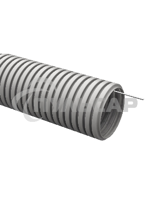 Труба гофрированная ПВХ d40мм с зондом сер. (уп.15м) ИЭК CTG20-40-K41-015I