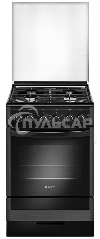 Плита газовая Gefest ПГ 5300-02 0046 черный, конфорок 4 шт, духовка 52 л, 50 см x 85 см x 58.5 см