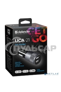 Зарядное устройство для авто Defender UCA-21 5V 2.1A