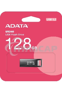Флешка USB ADATA UR340 (AROY-UR340-128GbK), 128Gb, USB 3.2, R/W 100/30, черный