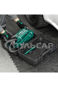 Домкрат гидравлический подкатной Сибртех 2,5 т, 148-387 мм, в пласт. кейсе