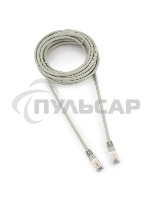 Патч-корд FTP Cablexpert кат.5e, 5м, литой, многожильный (серый)