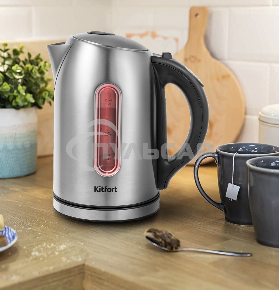 Чайник электрический Kitfort КТ-6106 Мощность 1850–2200 Вт.Емкость 1,7 л.Режимы нагрева от 40 до 90 °С