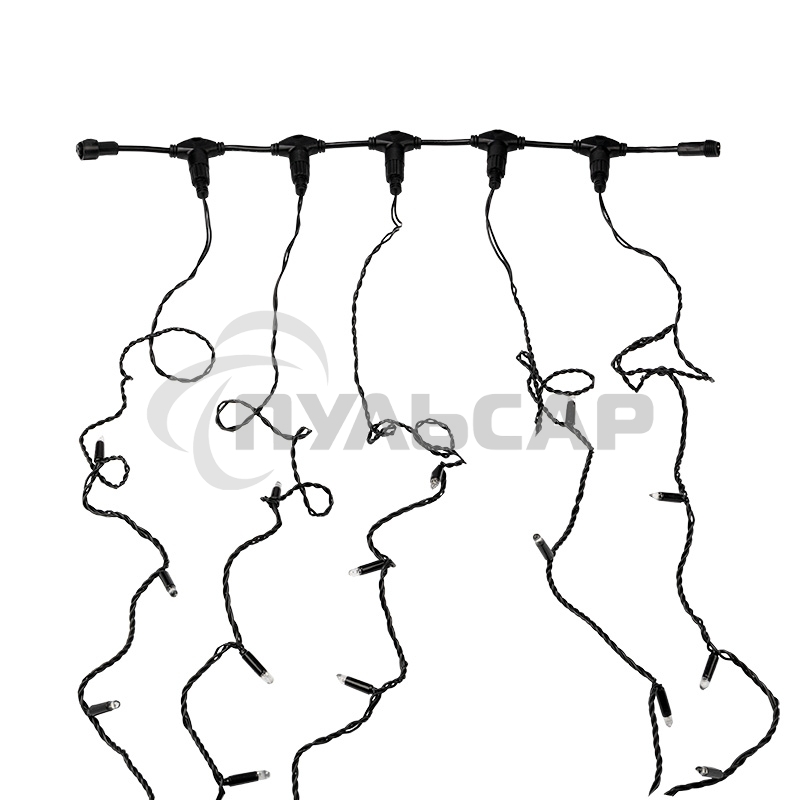 Гирлянда Neon-night LED ClipLight 24V, 5 нитей по 20 метров, цвет диодов теплый белый